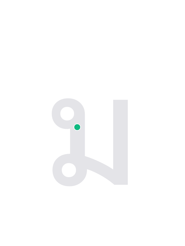 Animated stroke order for Mo Ma